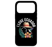 Custodia per iPhone 17 Pro Max I Love Ecuador - Cappello con colibrì e orchidea