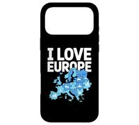 Custodia per iPhone 17 Pro Max I Love Europe Puzzle Map Avventura