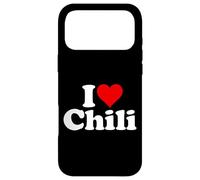 Custodia per iPhone 17 Pro Max I LOVE HEART CHILI CON CARNE