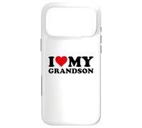 Custodia per iPhone 17 Pro Max I LOVE HEART MY GRANDSON NONDAUGHTER