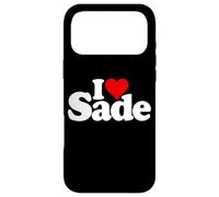 Custodia per iPhone 17 Pro Max I LOVE HEART SADE NOME SU UN TEE