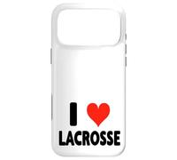 Custodia per iPhone 17 Pro Max I Love Lacrosse - Heart Midfield Defense Portiere Sport Attack