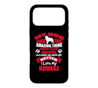 Custodia per iPhone 17 Pro Max I Love My Kuvasz Dog Funny Puppy Lover