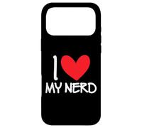 Custodia per iPhone 17 Pro Max I Love My Nerd Geek Cuore Fidanzato Coppia Amico Smart Guy