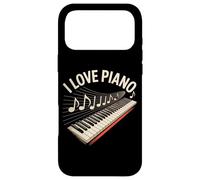Custodia per iPhone 17 Pro Max I Love Piano Musical Notes Tastiera