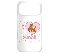 Custodia per iPhone 17 Pro Max I Love Punch The Baby Monkey Hearts