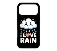 Custodia per iPhone 17 Pro Max I Love Rain Amante Pioggia Accogliente