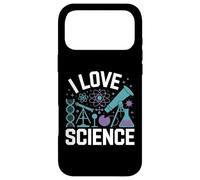 Custodia per iPhone 17 Pro Max I Love Science DNA Microscopio Atomo
