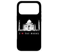 Custodia per iPhone 17 Pro Max I Love Taj Mahal Agra India Skyline Vintage Amo l'India