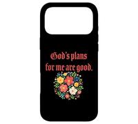 Custodia per iPhone 17 Pro Max I piani di Dio per me sono buoni - Fede cristiana floreale
