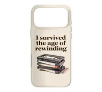 Custodia per iPhone 17 Pro Max I Survived The Age of Rewinding: Funny Retro Cassette Humor