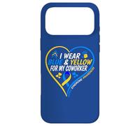 Custodia per iPhone 17 Pro Max I Wear Blue And Yellow For My Coworker - Down Syndrome 2026