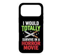 Custodia per iPhone 17 Pro Max I Would Totally Survive In A Horror Movie