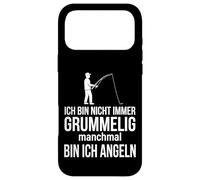 Custodia per iPhone 17 Pro Max Ich bin nicht immer grummelig manchmal bin ich angeln