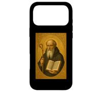 Custodia per iPhone 17 Pro Max Icona cattolica romana di San Benedetto