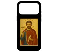 Custodia per iPhone 17 Pro Max Icona cristiana ortodossa di San Giustino martire