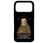 Custodia per iPhone 17 Pro Max Icona cristiana ortodossa di San Serafino di Sarov