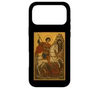 Custodia per iPhone 17 Pro Max Icona ortodossa di Saint George che uccide la bestia