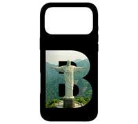 Custodia per iPhone 17 Pro Max Iconico Brasile Paesaggio Cristo Redentore Lettera B
