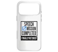 Custodia per iPhone 17 Pro Max Idea regalo pensionamento Discorso in pensione