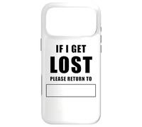 Custodia per iPhone 17 Pro Max If I Get Lost Please Return To - Family Reunite Fill Blank