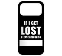 Custodia per iPhone 17 Pro Max If I Get Lost Please Return To - Family Reunite Fill Blank