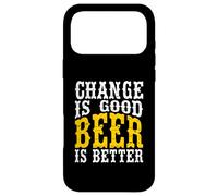 Custodia per iPhone 17 Pro Max Il cambiamento è buona birra è meglio divertente western bere umorismo