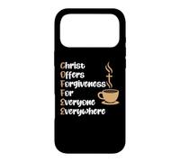 Custodia per iPhone 17 Pro Max Il Cristo del caffè offre perdono a tutti, ovunque Dio
