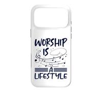 Custodia per iPhone 17 Pro Max Il culto del cristianesimo è uno stile di vita Musica Note cristiane