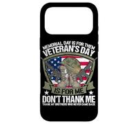 Custodia per iPhone 17 Pro Max Il giorno della memoria è per loro Il giorno dei veterani è per me Non ringraziare