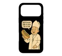 Custodia per iPhone 17 Pro Max Il ketchup su un cane è un peccato Chicago Hot Dog Da Pope Design