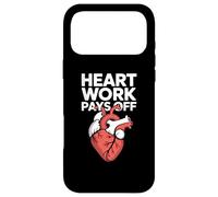 Custodia per iPhone 17 Pro Max Il lavoro del cuore paga la grafica ispiratrice