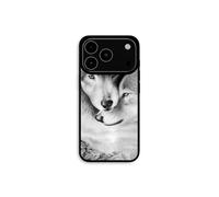 Custodia per iPhone 17 Pro Max Il lupo e la lupa Animale nero e bianco Maniacase