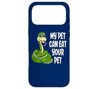 Custodia per iPhone 17 Pro Max Il mio animale domestico può mangiare il tuo animale domestico divertente amante del serpente