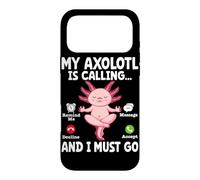 Custodia per iPhone 17 Pro Max Il mio Axolotl sta chiamando e devo andare a ricordarmi il rifiuto del messaggio