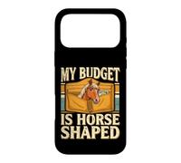 Custodia per iPhone 17 Pro Max Il mio budget è l'umorismo equestre a forma di cavallo