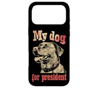 Custodia per iPhone 17 Pro Max Il mio cane per le elezioni del presidente divertente politico