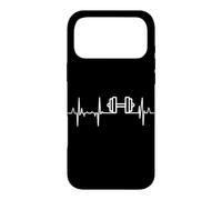 Custodia per iPhone 17 Pro Max Il mio cuore batte per il fitness Bodybuilder Heart Line