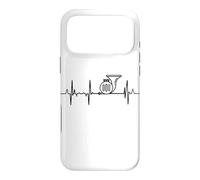 Custodia per iPhone 17 Pro Max Il mio cuore batte per la linea d'impulso del corno francese