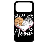 Custodia per iPhone 17 Pro Max Il mio cuore dice miao