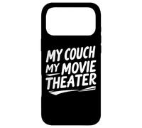 Custodia per iPhone 17 Pro Max Il mio divano Il mio cinema Divertente Film Buff Umorismo