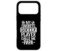 Custodia per iPhone 17 Pro Max Il mio giocatore di calcio preferito mi chiama papà nonno regalo di calcio