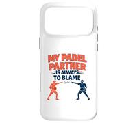 Custodia per iPhone 17 Pro Max "Il mio partner di paddle è sempre da incolpare" - Citazione divertente