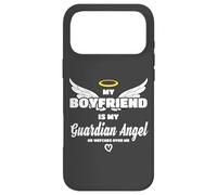 Custodia per iPhone 17 Pro Max Il mio ragazzo è angelo, mi guarda in memoria