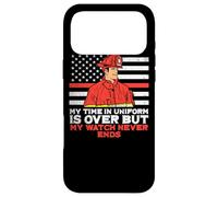 Custodia per iPhone 17 Pro Max Il mio tempo in uniforme è finito, ma il mio orologio non finisce mai il pompiere
