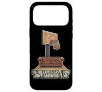 Custodia per iPhone 17 Pro Max Il mio terapeuta ha un cerchio e un pavimento in legno duro basket