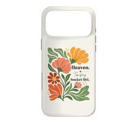 Custodia per iPhone 17 Pro Max Il paradiso è in cima alla mia lista dei desideri, stile boho floreale retrò