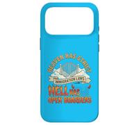 Custodia per iPhone 17 Pro Max Il paradiso ha un muro e una rigida immigrazione retrò divertente