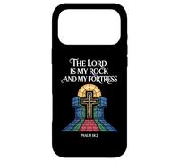 Custodia per iPhone 17 Pro Max Il Signore è il mio salmo roccia e fortezza 18:2
