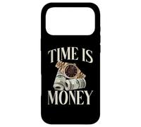 Custodia per iPhone 17 Pro Max Il tempo è denaro, contanti, attività commerciale, milionario, criptovaluta, ricco.